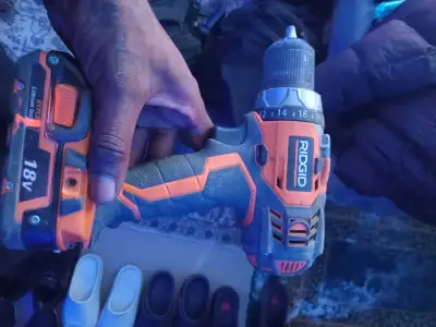 ridgid drill and battery , View more