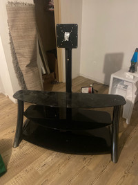 Black tv stand