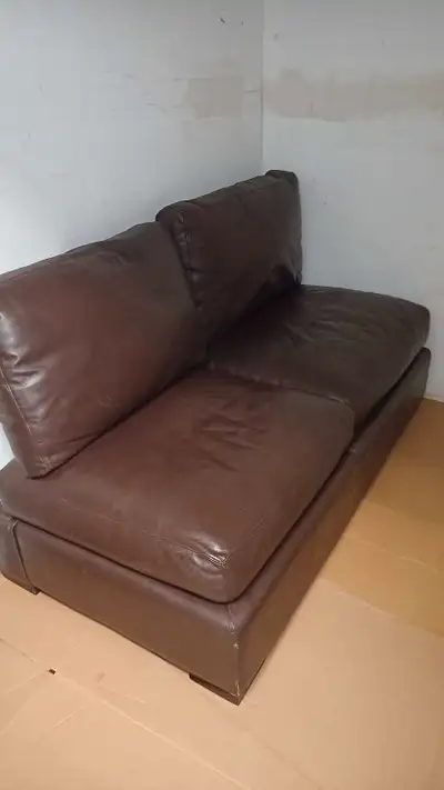 Genuine leather couch, View more