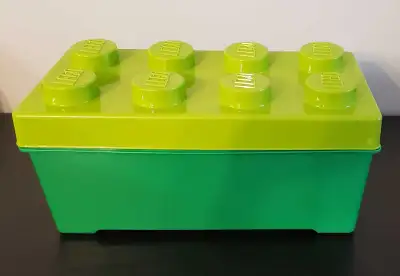 Collectible 2012 Lego Storage Bin filled with Lego/Duplo, View more