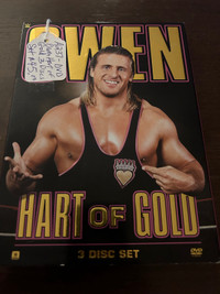 DVD Owen Hart of Gold WWE WWF 3 Discs Set Booth 276
