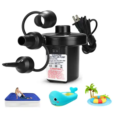 Portable Quick-Fill Air Pump with 3 Nozzles,, View more
