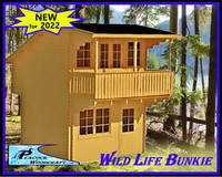 Wild Life Bunkie / shed with Balcony Special