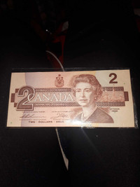 Uncirculated $2 Canadian bill 