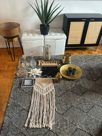 Tapis de vache et decoration et meuble 