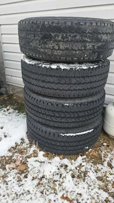 Came off a 2017 3500 Stock take off rims Firestone transforce at 265/70/18 Bolt pattern 8x180 Two ti...