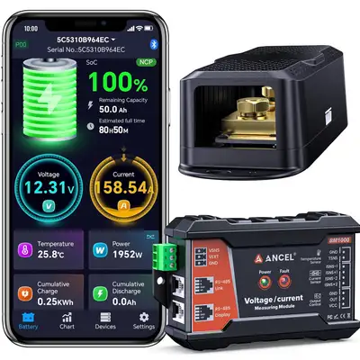 NEW ANCEL BM1000 400A Battery Monitor with Shunt, Wireless RV, View more
