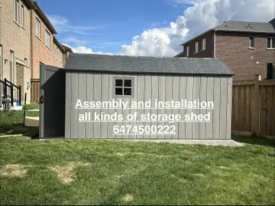 assembly of storage shed , View more
