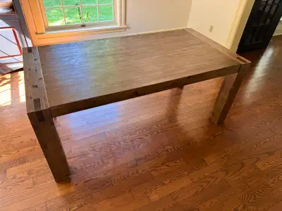 Structube "Hamburg" Solid Acacia Wood Dining Table (71" x 35"), View more