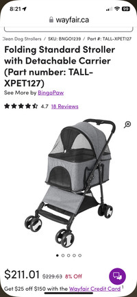 BNIB Pet stroller