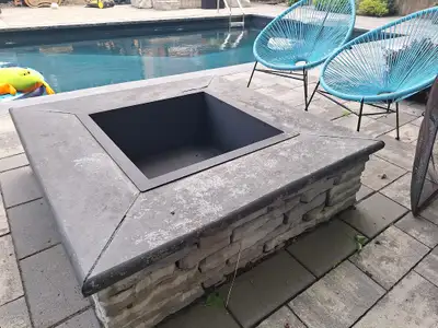we custom build inserts to protect your concrete stone or brick surround from cracking we use 3/16"p...