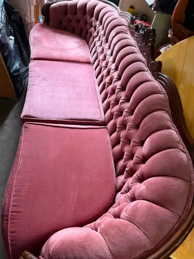 Victorian Velvet couch 3 pecs set, View more