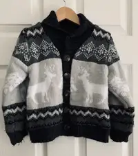 Boys  Jacket Knit Sweater Size 4T