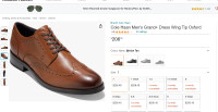 Cole Haan Men's Grand+ Dress Wing Tip Oxford