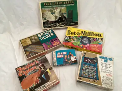 Vintage games from the early 1970’s. All are complete, no missing pieces or instructions. They were...