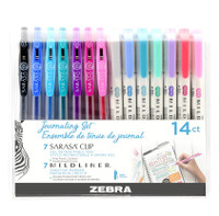 New Mildliner/Sarasa Clip Journaling Set - Assorted Colours - 14