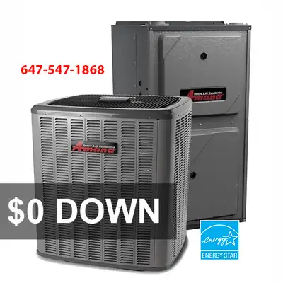 Air Conditioner - Furnace - RENT TO OWN ($0 Down!) With our great rent to own program you will get:...
