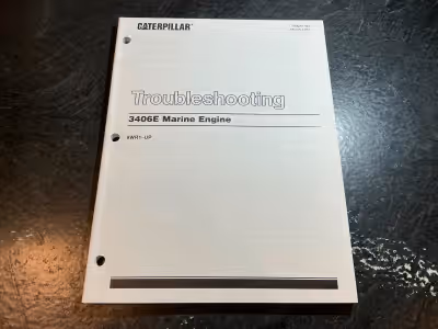 Caterpillar 3406E Marine Diesel Engine Troubleshooting Manual Part # SENR1192, Mar/1997 Covers seria...