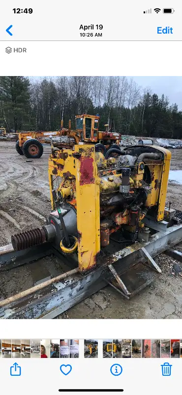V6 Diesel engine with hand clutch and hydraulic pump. Engine starts and runs and works. Or best reas...