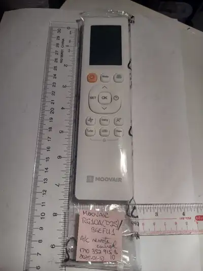 Télécommande MOOVAIR RG10A(D2S)/BGEFU1 A/C remote control, View more
