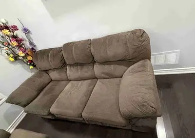 3-Piece Brown/Taupe Sofa Set – Couch, Loveseat & Chair, View more