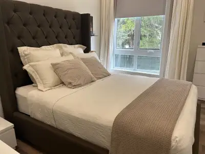 Ensemble Tete de lit et base + sommier, View more