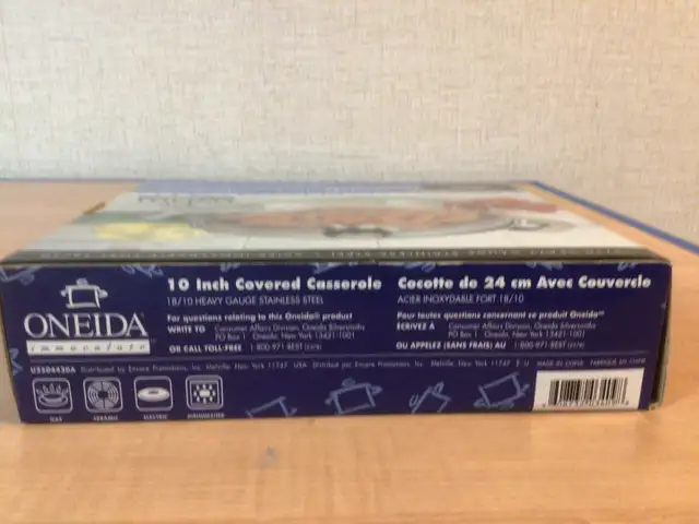 ONEIDA - 18/10 HEAVY GAUGE STAINLESS STEEL CASSEROLE62864365867650122