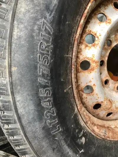 4 Firestone Ford Tire size LT245/75R17 with Rim size 8x1.70. Fits Ford F250 & F350 super duty trucks...