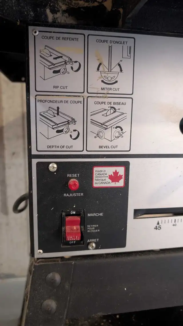 Rockwell Beaver 10in Table Saw in Power Tools in London - Image 5