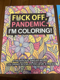 Brand new - Adult Coloring books- Covid themed 