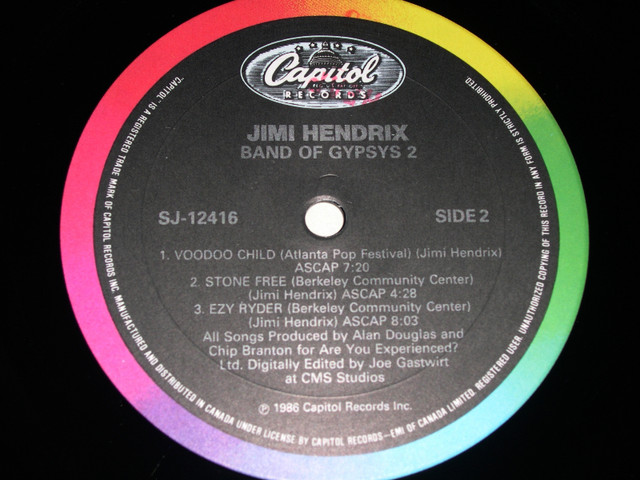 Jimi Hendrix - Band Of Gypsys 2 (1986) LP dans CD, DVD et Blu-ray  à Ville de Montréal - Image 4