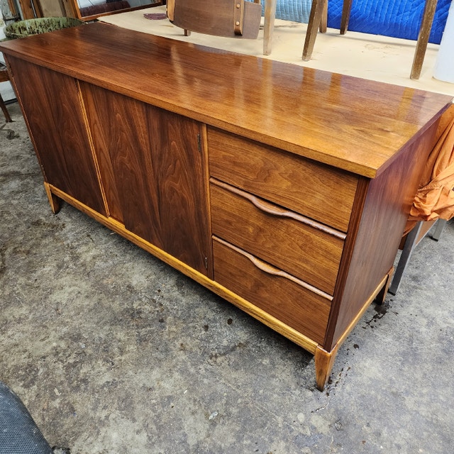 WALNUT CREDENZA FULLY RESTORED. 58 x 18 x 30 Hutches & Display