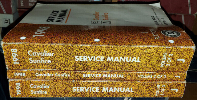 1998 SUNFIRE CAVALIER OEM Service Manual Set in Other in Kingston - Image 3