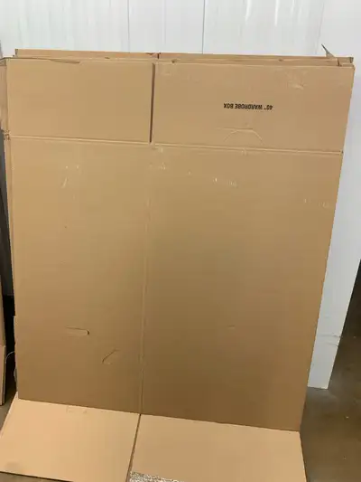 I'm offering a collection of 4-5 used 40" wardrobe boxes and moving boxes, perfect for anyone in the...