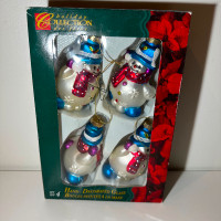 Holiday collection Hand decorated Glass