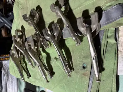 Vise grip clamps on amazon for $40 each. Asking $20.00 each or $140.00 for all 7 pair.