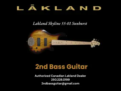 The 55-01 utilizes the classic Lakland body shape with a pair of Bartolini MK-1 split-coil soap bar...