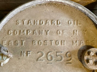 Standard Oil Metal Barrel