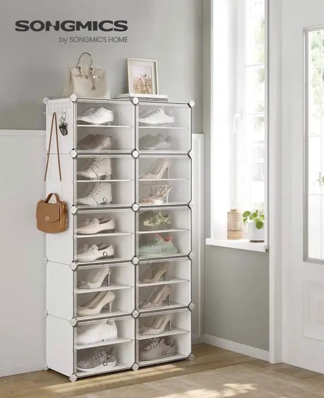 SONGMICS 10-Tier Modular Shoe Storage Rack in Storage & Organization in Oshawa / Durham Region - Image 3