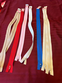8 new zippers of 45 cms long 