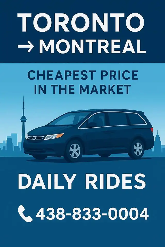 CALL FOR RIDE BRAMPTON TO MONTREAL 64739199572098120