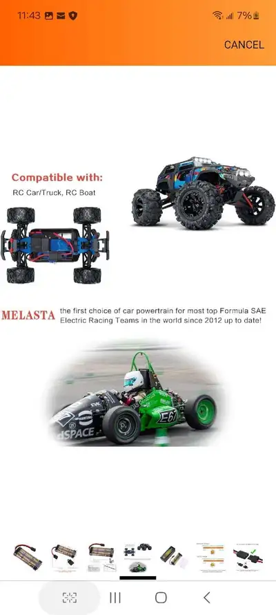 MELASTA 7.2V 2/3A NiMH Battery, 1600mAh 6 Cell Flat Pack Compati, View more