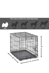 New World Pet Products Folding Metal Dog Crate 24" - NEVER USED