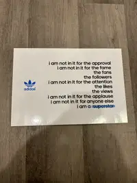 Adidas Superstar Motivational Poster