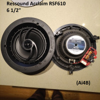 Speaker - Ressound Acclaim RSF610, , Round, Black (Pair)
