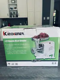 Brand new "Kitchener" electric meat grinder