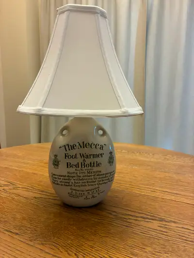 MECCA Antique Ironstone Foot Warmer Bed Bottle (With Lampshade), View more