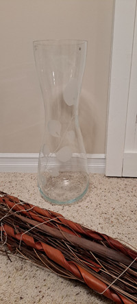 Large Glass Floor Vase