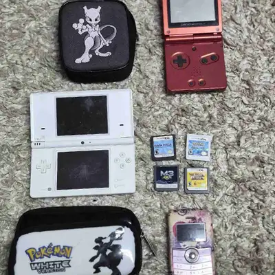 Retro Nintendo Bundle: GBA SP, DSi, & Pokémon Collectibles, View more
