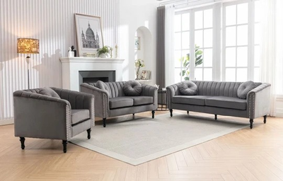 Velvet Living Room Sofa Set, View more